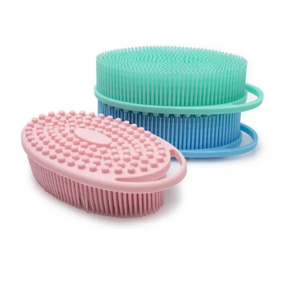 Nouveau produit avec crochet corps boule épurateur Silicone corps épurateur ceinture bébé bain douche brosse bain brosse